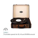 auna Jerry Lee Plattenspieler USB-Anschluss zum Digitalisieren braun - 3