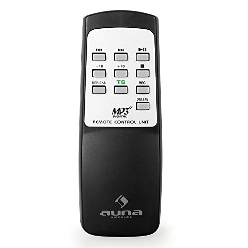 auna TT-92B Plattenspieler Schallplattenspieler (USB-SD-Slot, AUX-IN, UKW Radio, Stereo-Lautsprecher, Holzfurnier) braun - 8