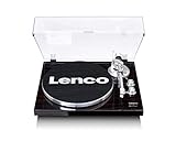 Lenco LBT-188 Plattenspieler - Bluetooth Plattenspieler - Riemenantrieb - 2 Geschwindigkeiten 33 u. 45 U/min - Anti-Skating - Vinyl zu MP3 digitalisieren -...