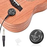 OTraki PiezoTonabnehmer Mini Piezo Pickup Kontakt Mikrofon Transducer mit 6,35mm Ausgangstecker für Gitarre Violine Banjo Mandoline